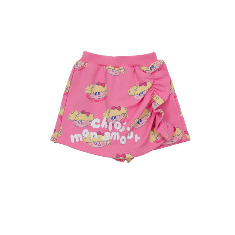 Children's Set Girls' Double sided Cotton Coat Pants Set