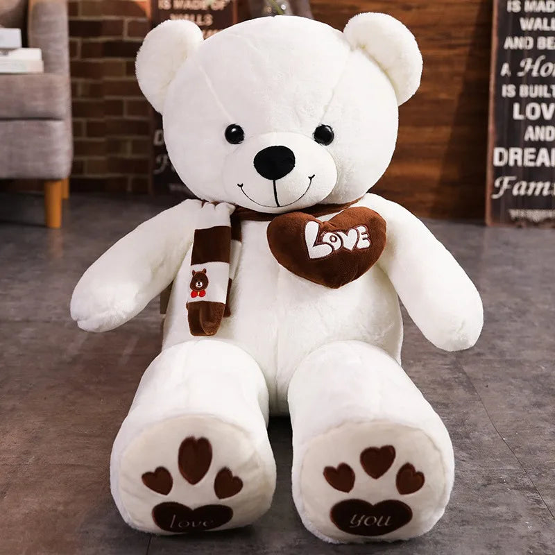 Teddy Bear With Scarf Stuffed