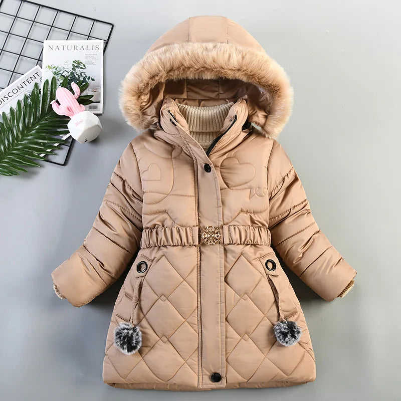 Long Jacket with Fur Hood