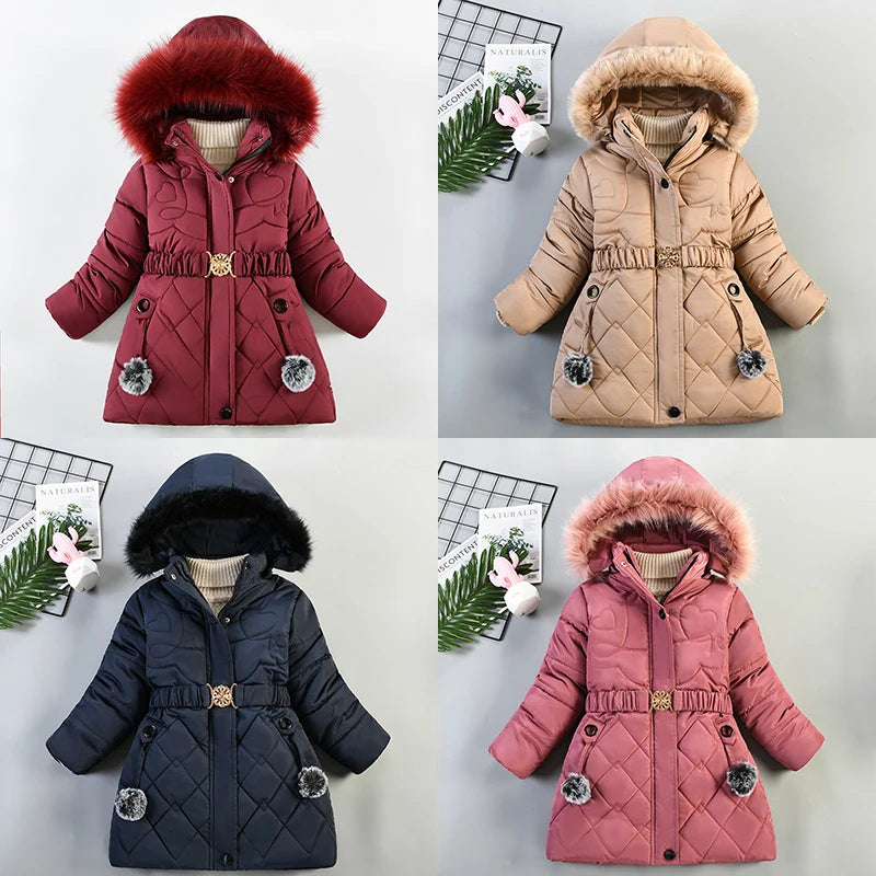Long Jacket with Fur Hood