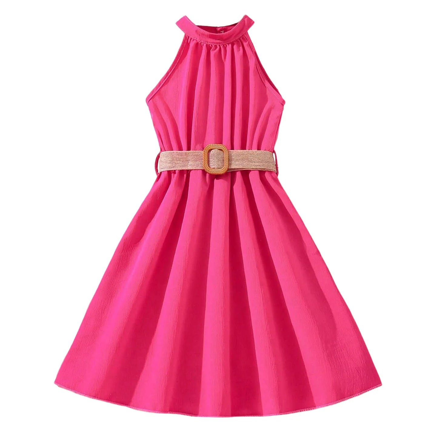 Children's Dress With Casual Belt
