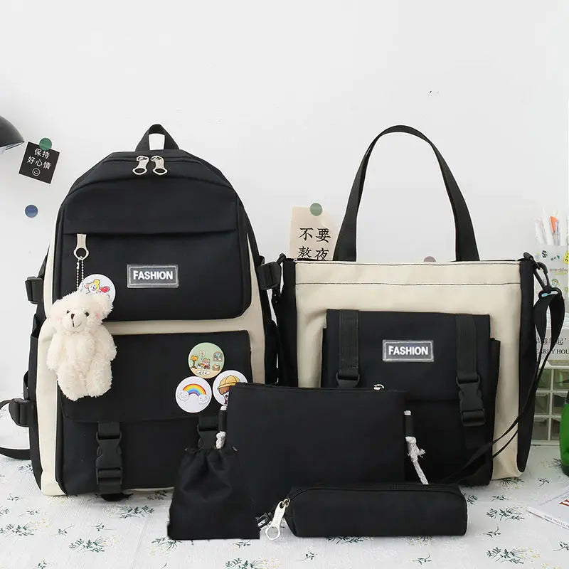 Set Primary  Schoolbag Female 4-Piece