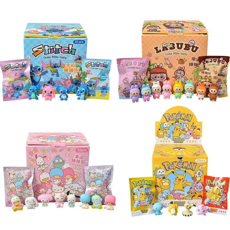 Set Blind Box Anime Sanrio CapyBara Stitch