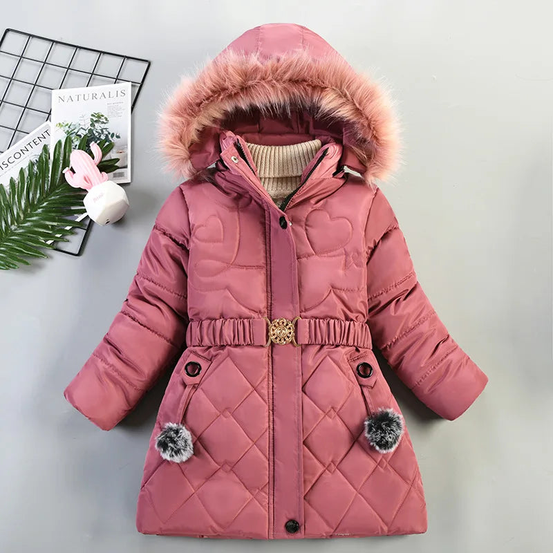 Long Jacket with Fur Hood