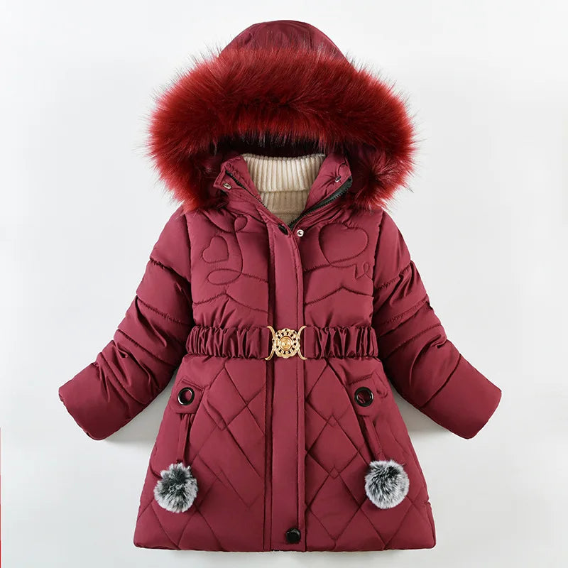 Long Jacket with Fur Hood