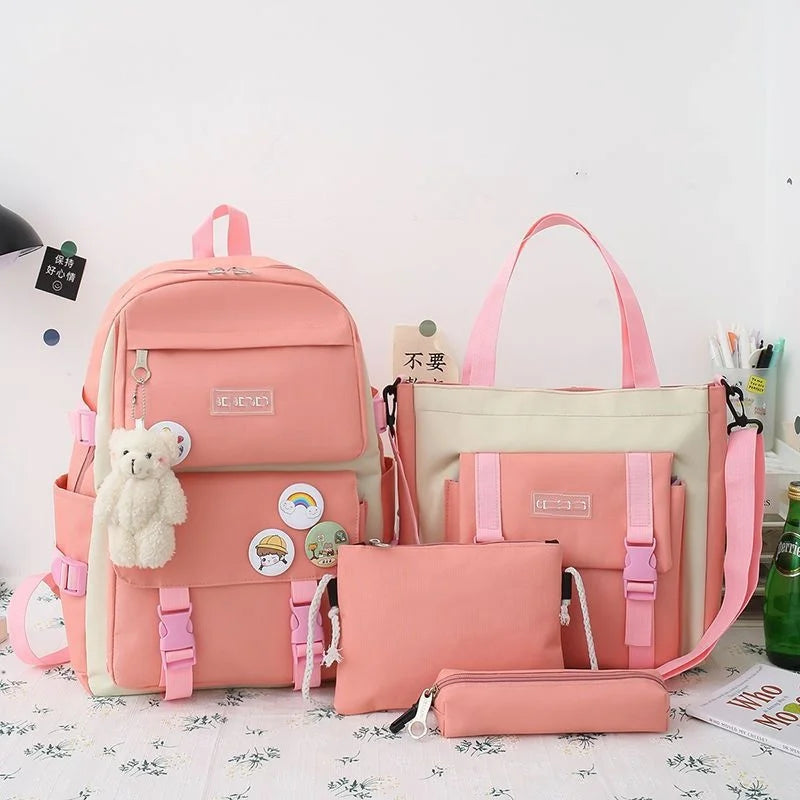 Set Primary  Schoolbag Female 4-Piece
