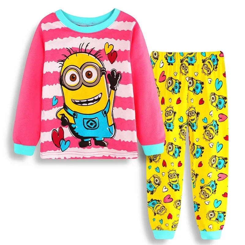 Minions Children Pajamas Cotton