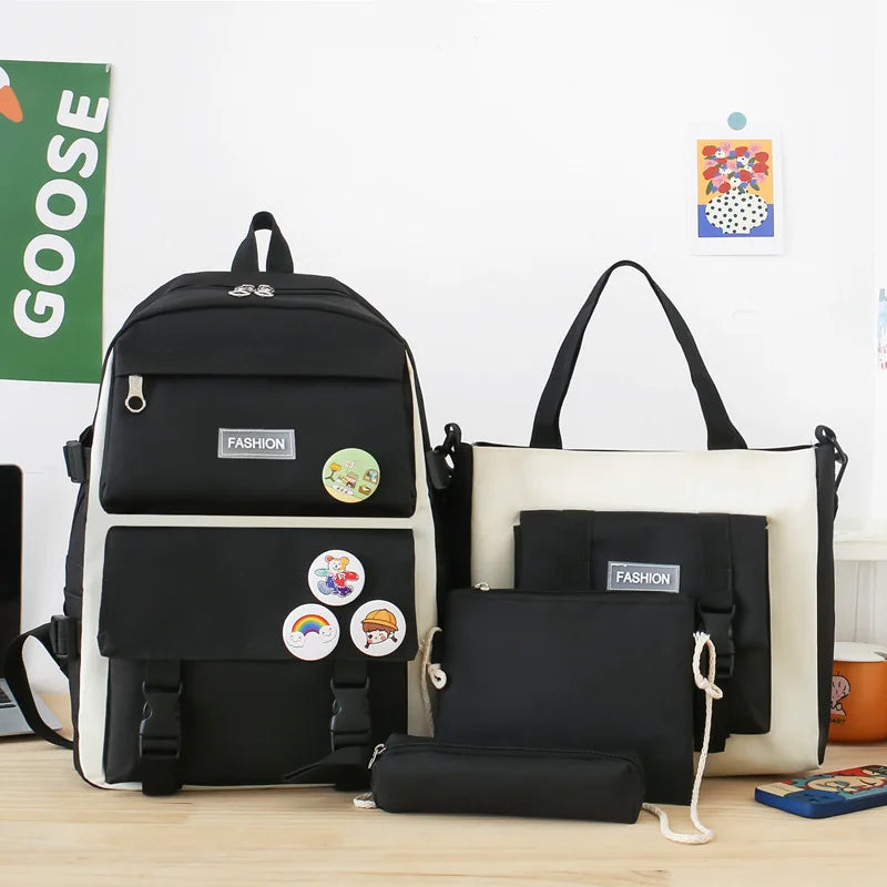 Set Primary  Schoolbag Female 4-Piece