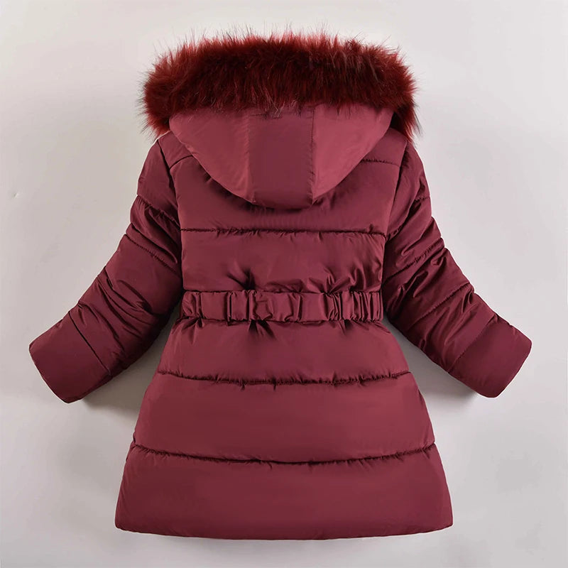 Long Jacket with Fur Hood