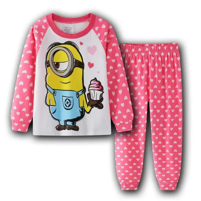 Minions Children Pajamas Cotton