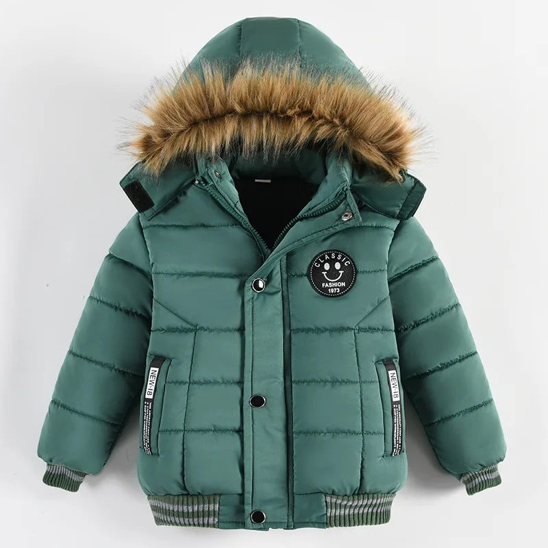 Jacket with Fur Hood